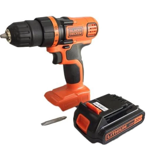 Parafusadeira e Furadeira 3/8 Pol. a Bateria Lítio 20V 1,5Ah com Carregador Bivolt - BLACK+DECKER-LD120